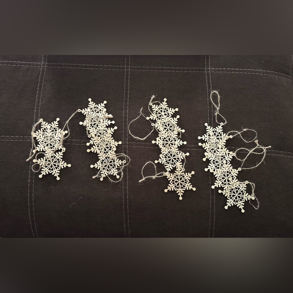 Wooden Snowflake Ornaments